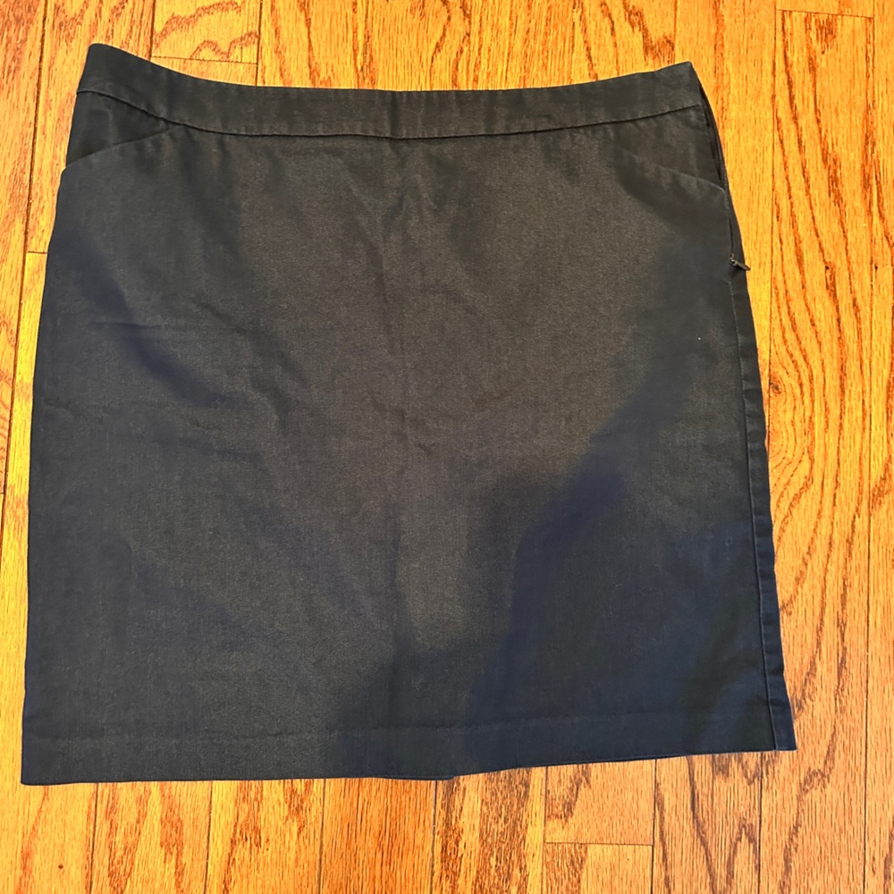 New York & Company Dark Blue Stitch Detail Fabric